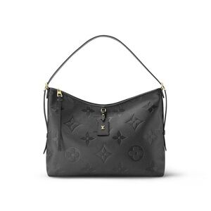 Louis Vuitton CarryAll MM Black Embossed Leather